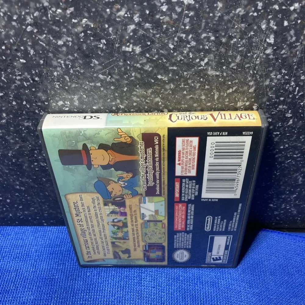 Case And Manual Only For Professor Layton Curious Village Nintendo DS